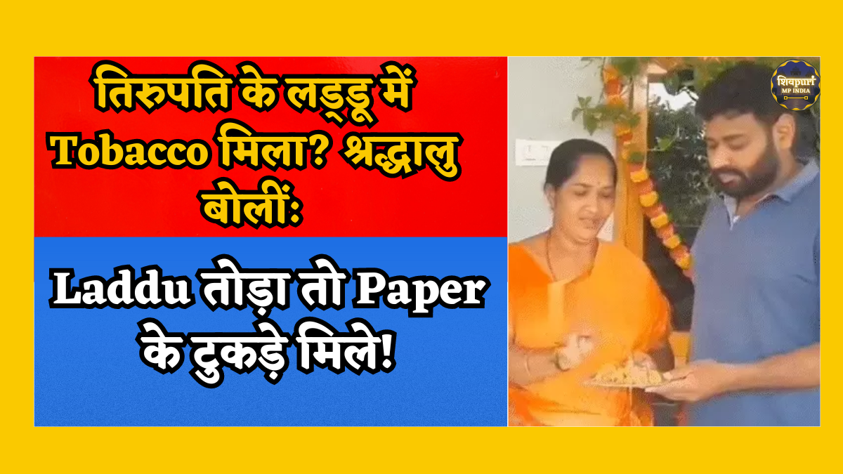 Tirumala Tirupati Laddu News: तिरुपति के लड्डू में Tobacco मिलने का दावा महिला श्रद्धालु बोली- लड्डू तोड़ा तो कागज के टुकड़े मिले, उसमें Tobacco लिपटा था